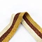 Gold Silver Silk Polyester Knitting Stripe Webbing